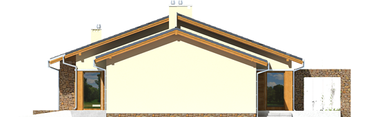 Bob II G1 - Projekt domu Bob II G1 - elewacja prawa