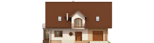 Projekt domu Blanka G1 Mocca - elewacja frontowa