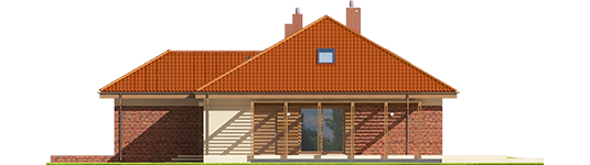 Astrid M G1 - Projekt domu Astrid (mała) G1 - elewacja prawa