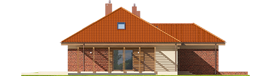 Astrid M G1 - Projekt domu Astrid (mała) G1 - elewacja prawa