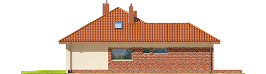 Astrid M G1 - Projekt domu Astrid (mała) G1 - elewacja lewa