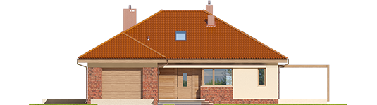 Astrid M G1 - Projekt domu Astrid (mała) G1 - elewacja frontowa