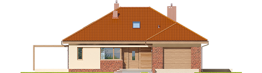 Astrid M G1 - Projekt domu Astrid (mała) G1 - elewacja frontowa