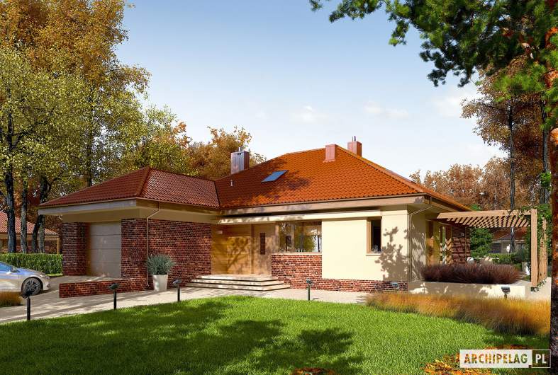 Projekt domu Astrid (mała) G1 - wizualizacja frontowa