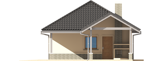 AA G25 II - Projekt garażu G25 (w. II) - elewacja lewa