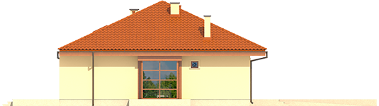 Francis II G1 ECONOMIC B - Projekt domu Franczi II G1 ECONOMIC (wersja B) - elewacja lewa