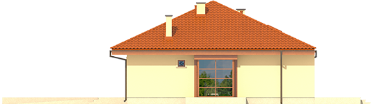 Francis II G1 ECONOMIC B - Projekt domu Franczi II G1 ECONOMIC (wersja B) - elewacja lewa