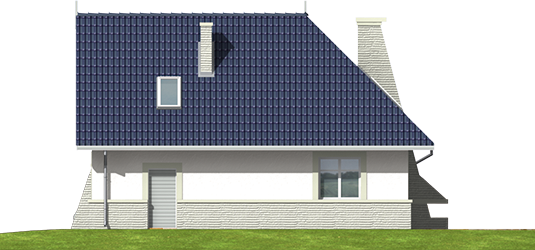 Zoey - Projekt domu Zoja - elewacja tylna