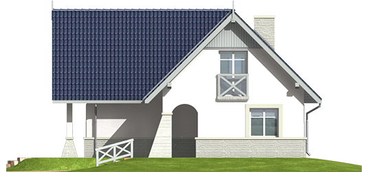 Zoey - Projekt domu Zoja - elewacja lewa