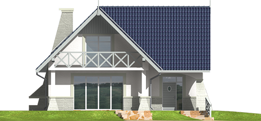 Zoey - Projekt domu Zoja - elewacja frontowa