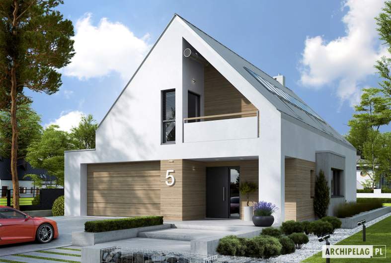 Projekt domu Riko IV G2 ENERGO PLUS - wizualizacja frontowa