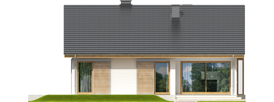 Rafael II - Projekt domu Rafael II - elewacja tylna