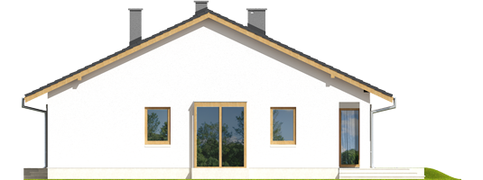 Rafael II - Projekt domu Rafael II - elewacja prawa