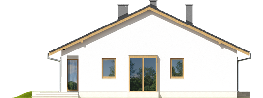 Rafael II - Projekt domu Rafael II - elewacja prawa