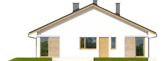 Rafael II - Projekt domu Rafael II - elewacja lewa