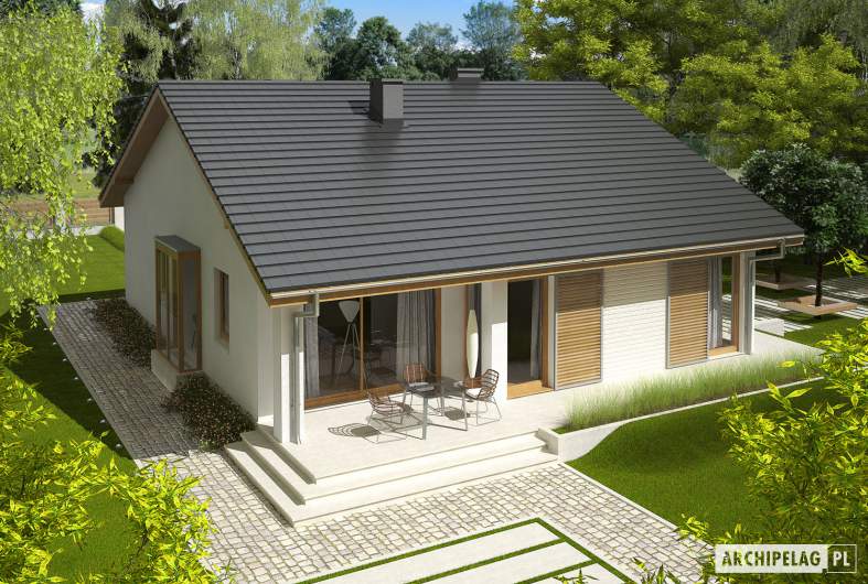 Projekt domu Rafael II - widok z góry