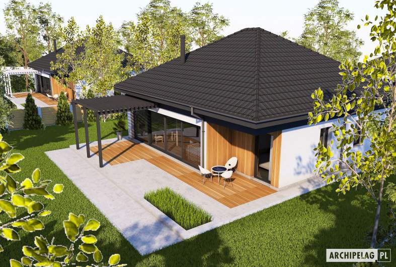 Projekt domu Mini 20 (wersja A) PLUS - widok z góry