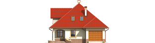 Projekt domu Aja G1 - elewacja frontowa