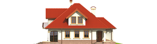 Projekt domu Aja G1 - elewacja lewa