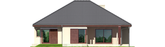 Dylan G2 - Projekt domu Dylan G2 - elewacja tylna