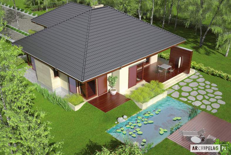 Projekt domu Dylan G2 - widok z góry