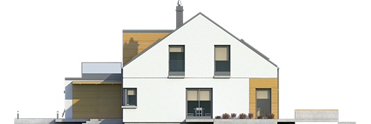 Edgar G1 ENERGO - Projekty domów ARCHIPELAG - Edgar G1 ENERGO  - elewacja prawa