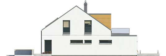 Edgar G1 ENERGO - Projekty domów ARCHIPELAG - Edgar G1 ENERGO  - elewacja lewa