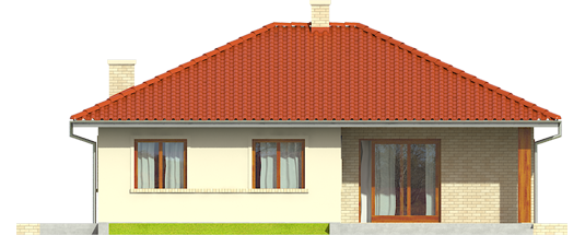 Manuela II - Projekt domu Manuela II - elewacja tylna