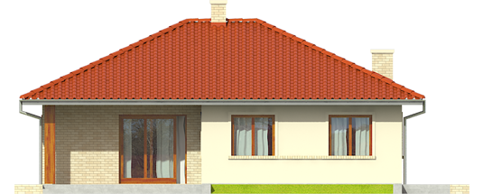 Manuela II - Projekt domu Manuela II - elewacja tylna