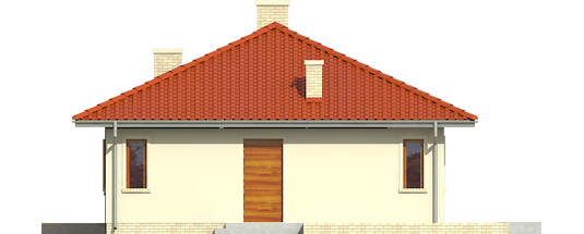 Manuela II - Projekt domu Manuela II - elewacja prawa