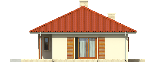 Manuela II - Projekt domu Manuela II - elewacja lewa