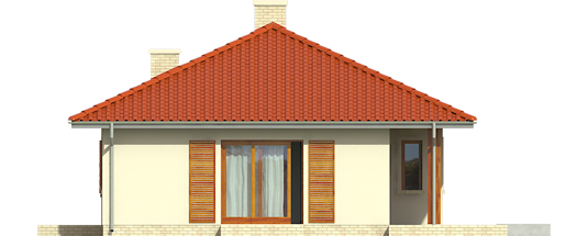 Manuela II - Projekt domu Manuela II - elewacja lewa