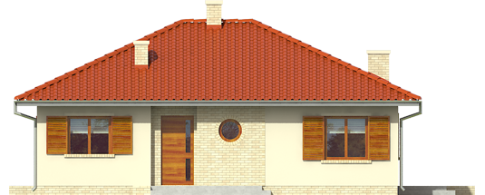 Manuela II - Projekt domu Manuela II - elewacja frontowa