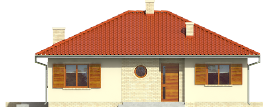 Manuela II - Projekt domu Manuela II - elewacja frontowa