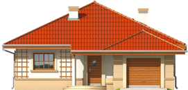 Kleo G1 - Projekt domu Kleo G1 - elewacja frontowa