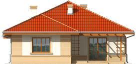 Kleo G1 - Projekt domu Kleo G1 - elewacja tylna