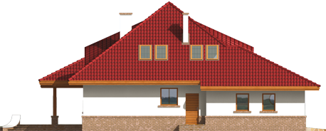 Jack G1 - Projekt domu Jacek G1 - elewacja prawa