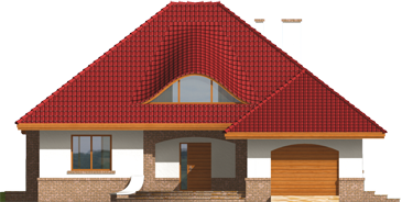 Jack G1 - Projekt domu Jacek G1 - elewacja frontowa