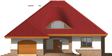 Jack G1 - Projekt domu Jacek G1 - elewacja frontowa