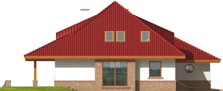 Jack G1 - Projekt domu Jacek G1 - elewacja lewa