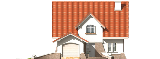 Zoe G1 - Projekt domu Zosieńka G1 - elewacja frontowa