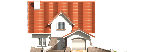 Zoe G1 - Projekt domu Zosieńka G1 - elewacja frontowa