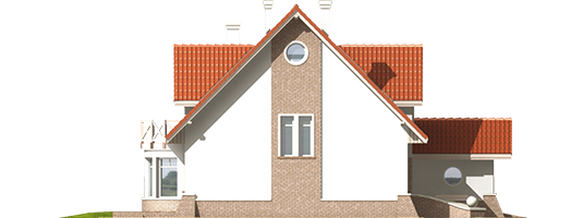 Zoe G1 - Projekt domu Zosieńka G1 - elewacja prawa