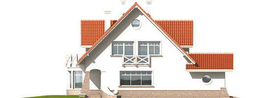 Zoe G1 - Projekt domu Zosieńka G1 - elewacja lewa