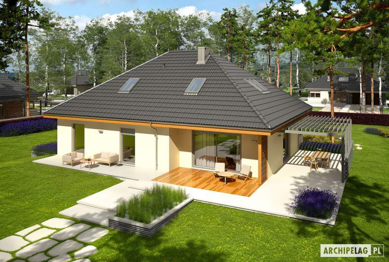 Projekt domu Astrid III G2 - Projekty domów ARCHIPELAG - Astrid III G2 - widok z góry