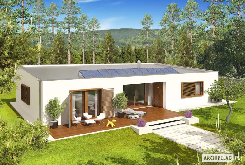 Projekt domu EX 8 G2 (wersja C) soft - widok z góry