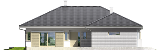 Morgan II G1 - Projekt domu Morgan II G1 - elewacja frontowa