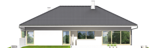 Morgan II G1 - Projekt domu Morgan II G1 - elewacja tylna