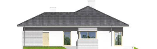 Morgan II G1 - Projekt domu Morgan II G1 - elewacja prawa