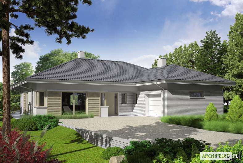 Projekt domu Morgan II G1 - wizualizacja frontowa